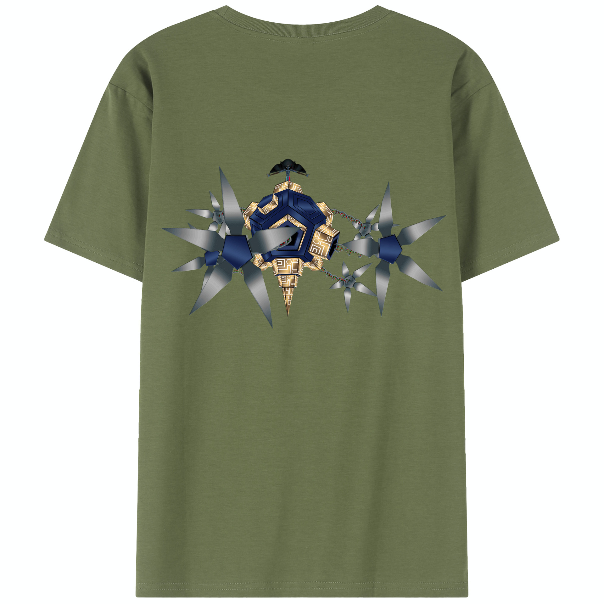 （画像用） Digimon デジタルモンスター/デジモン 綿100％半袖Tシャツ（背面プリント）